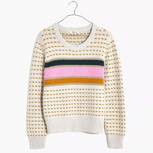 Madewell Striped Barfield Sweater